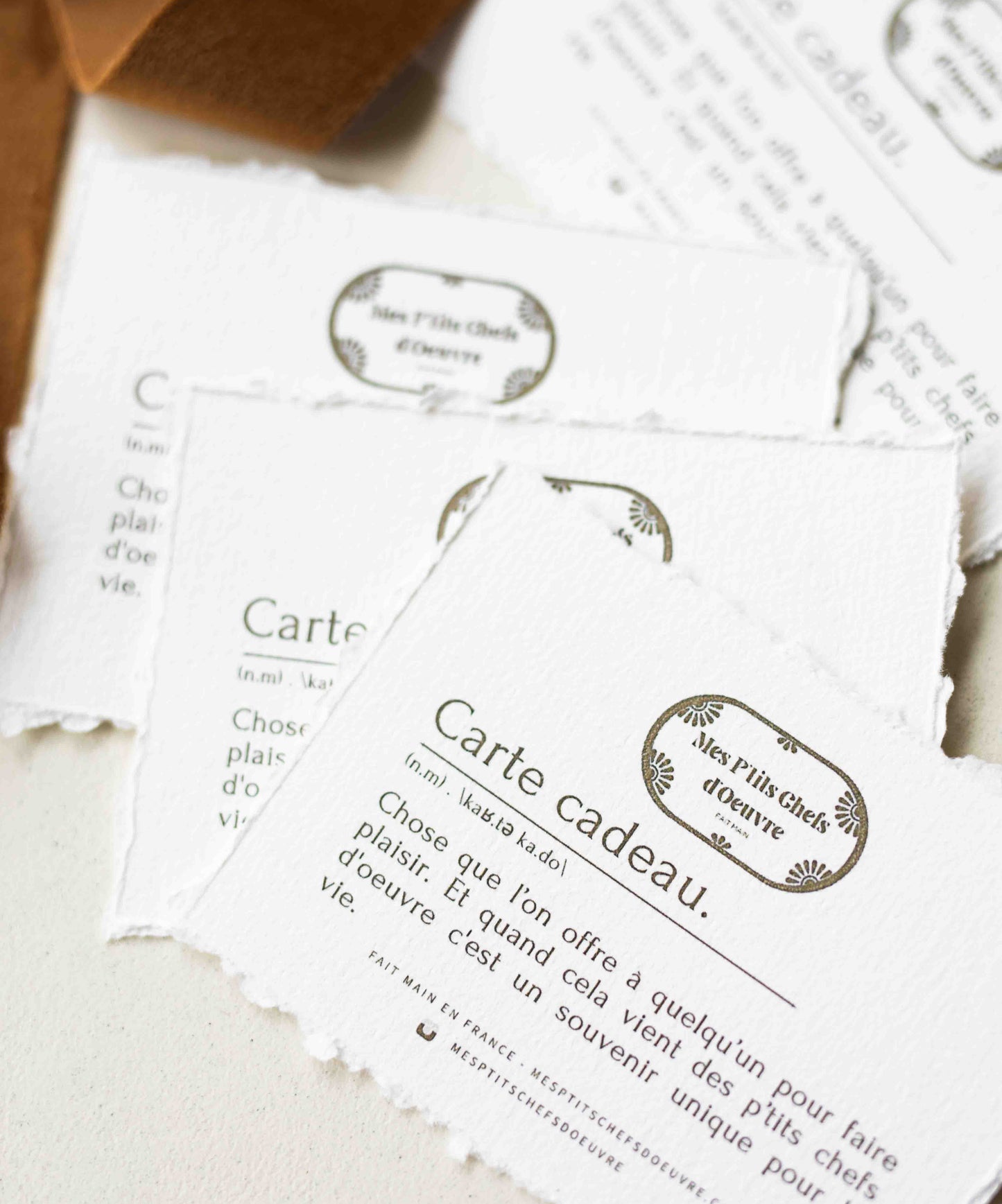 Carte cadeau "P'tits Chefs-d'Œuvre"